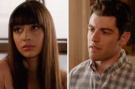 Cece crying vs schmidt talking to cece