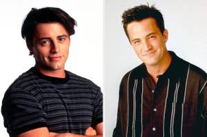 joey on the left and chandler on the right