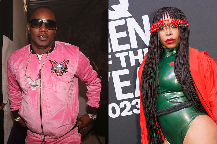 Cam'ron at The Players Club in 2019, Erykah Badu at the GQ Men of the Year Awards 2023