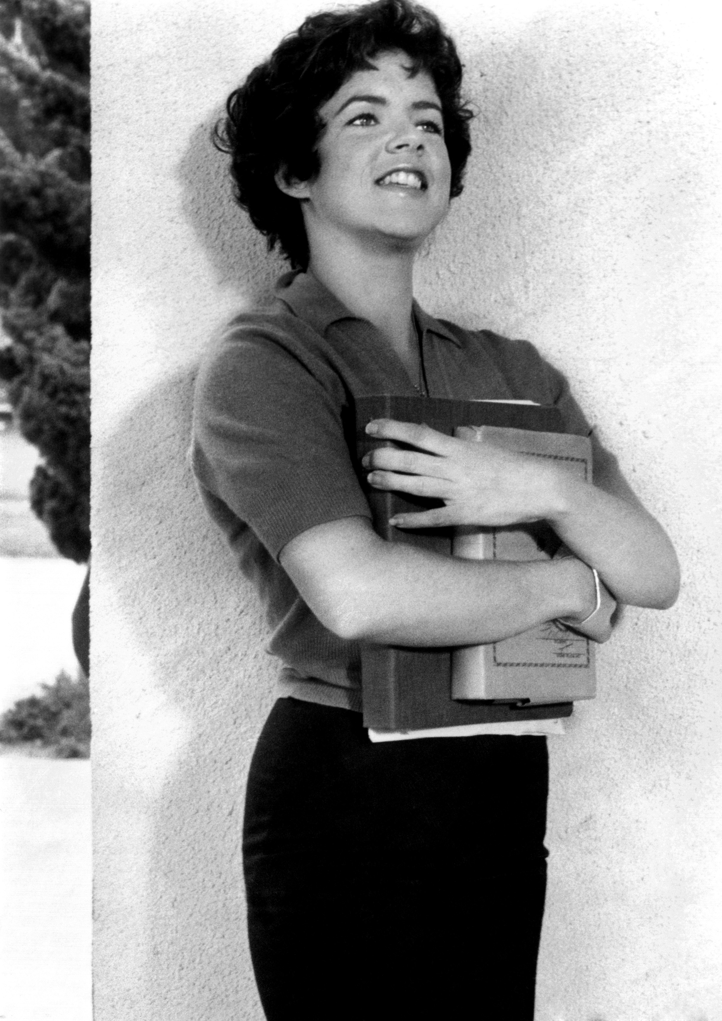 Stockard on the set of &quot;Grease&quot;