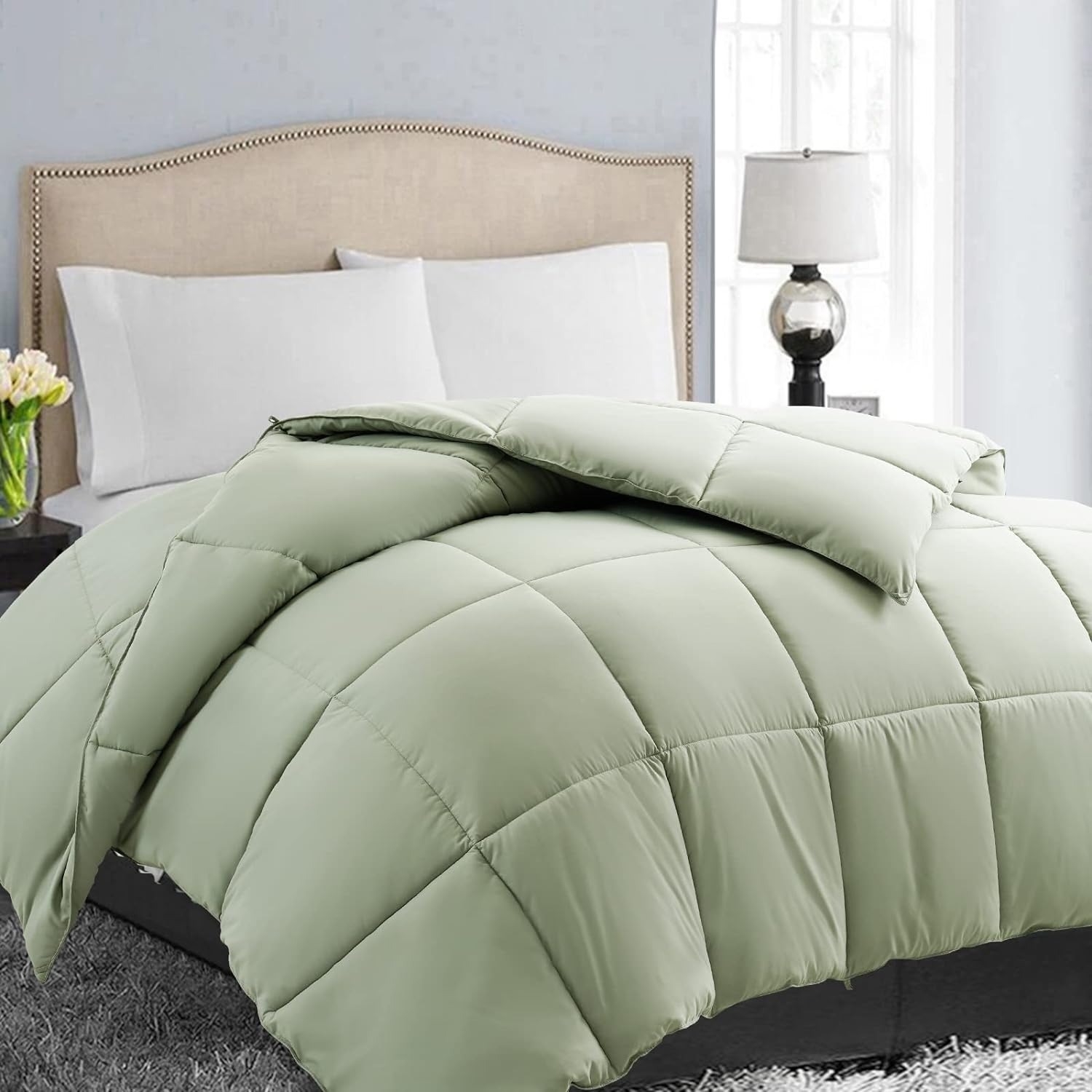  Bedsure Twin Comforter Set Dorm Bedding - Sage Green, Cute  Floral Bedding Comforter Set for Women, Soft Reversible Botanical Flowers  Comforter, 2 Pieces, Includes 1 Comforter & 1 Pillow Sham : Home & Kitchen