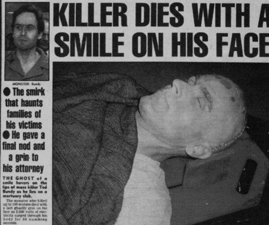newspaper clipping about Ted Bundy