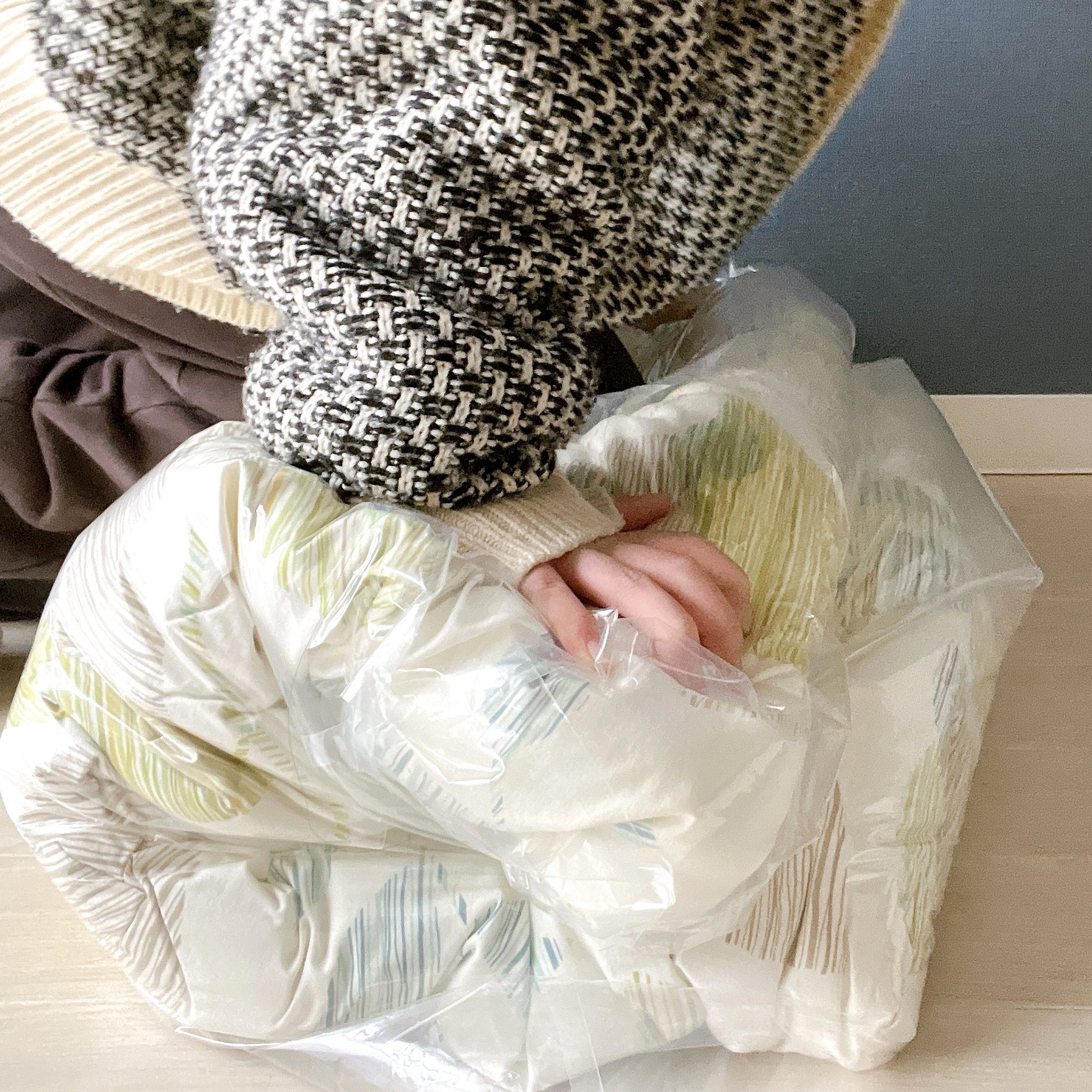 ニトリのオススメのグッズ「掃除機が要らない布団圧縮袋(L)」