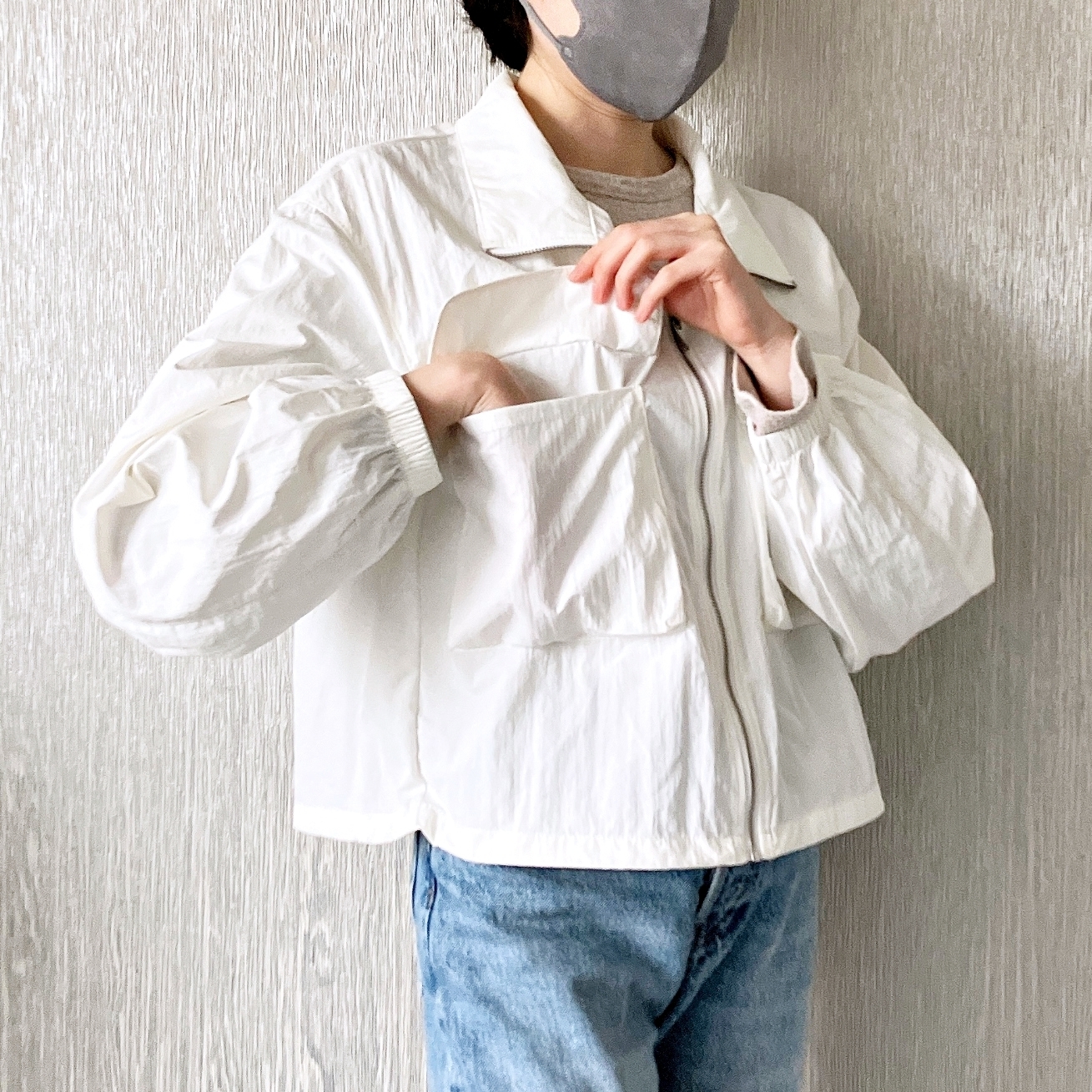 GU（ジーユー）のおすすめアウター「テックダブルポケットブルゾン」