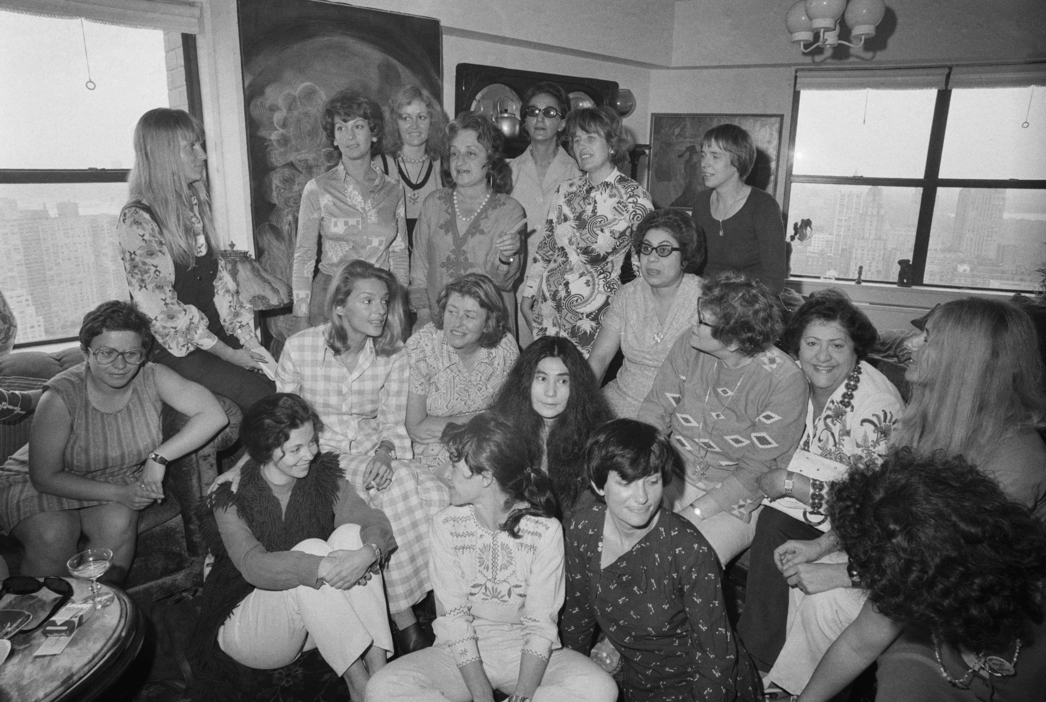 Women at the New York home of Betty Friedan, one of the more celebrated figures in the Women&#x27;s Liberation movement, in 1973