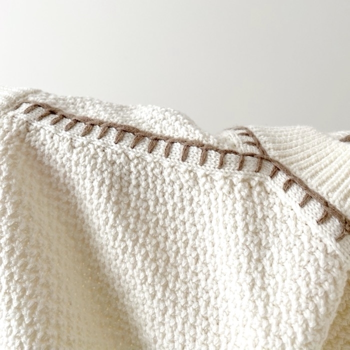 GU（ジーユー）のおすすめトップス「ウォッシャブルステッチニットベスト」