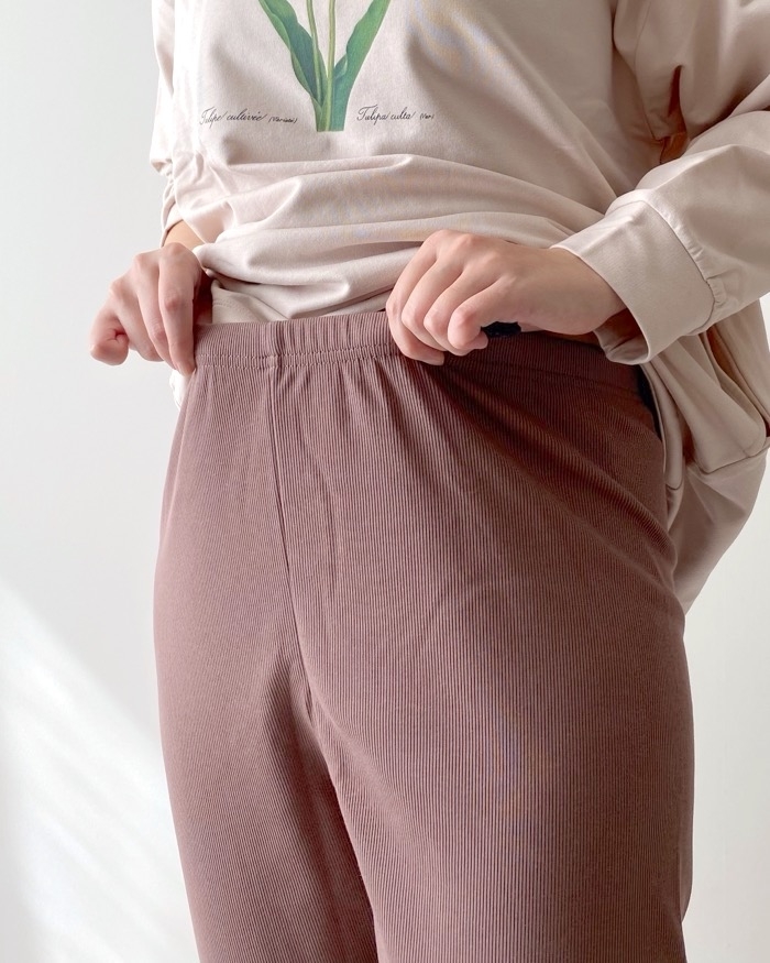 GU(ジーユー)のおすすめのレディースアイテム「ラウンジセット(長袖&ロングパンツ)New York Botanical Garden」