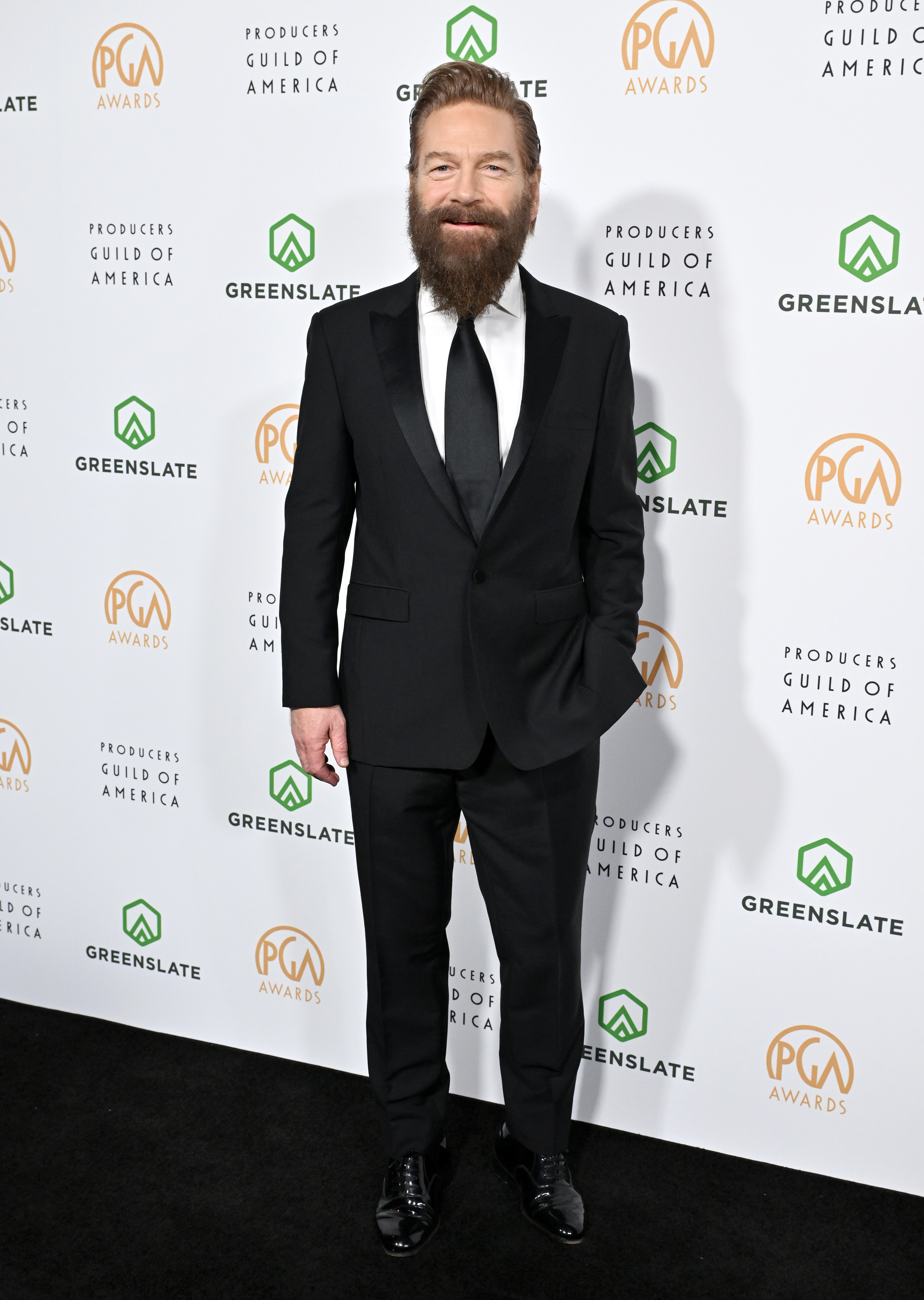 Kenneth in a tailored suit at the Producers Guild Awards