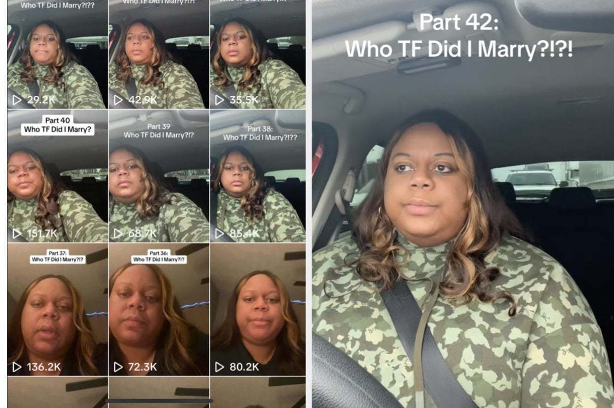 Reesa Teese from her TikTok series entitled "Who the F did I marry?"