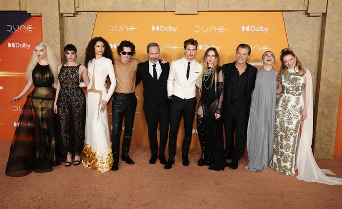 The cast of &quot;Dune: Part Two&quot; at a premiere