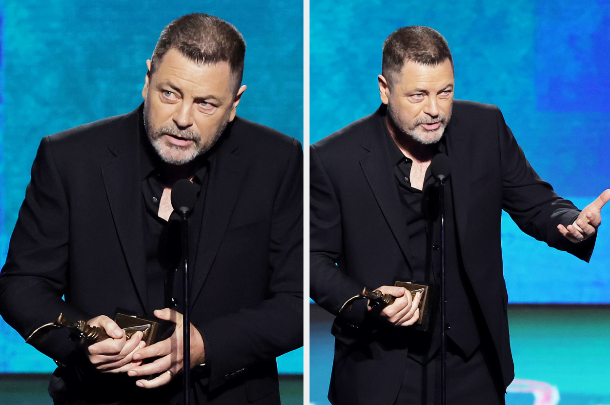 “It’s Not A Gay Story, It’s A Love Story” — Nick Offerman Just Called Out Anti-Gay Hate Aimed At His “The Last Of Us” Character In His Acceptance Speech At The Independent Spirit Awards