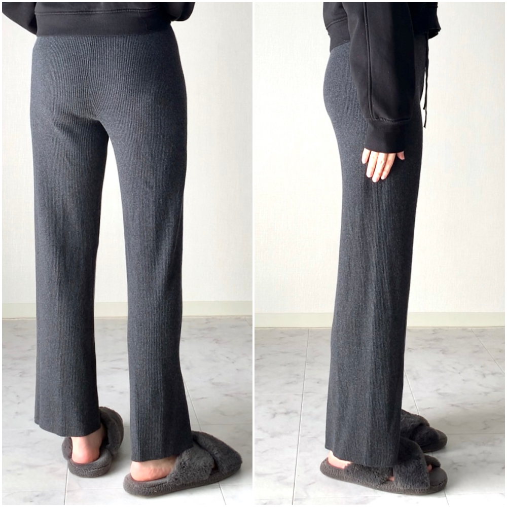 ユニクロのオススメファッション「ウォッシャブルニットリブパンツ(丈標準66~68cm)」