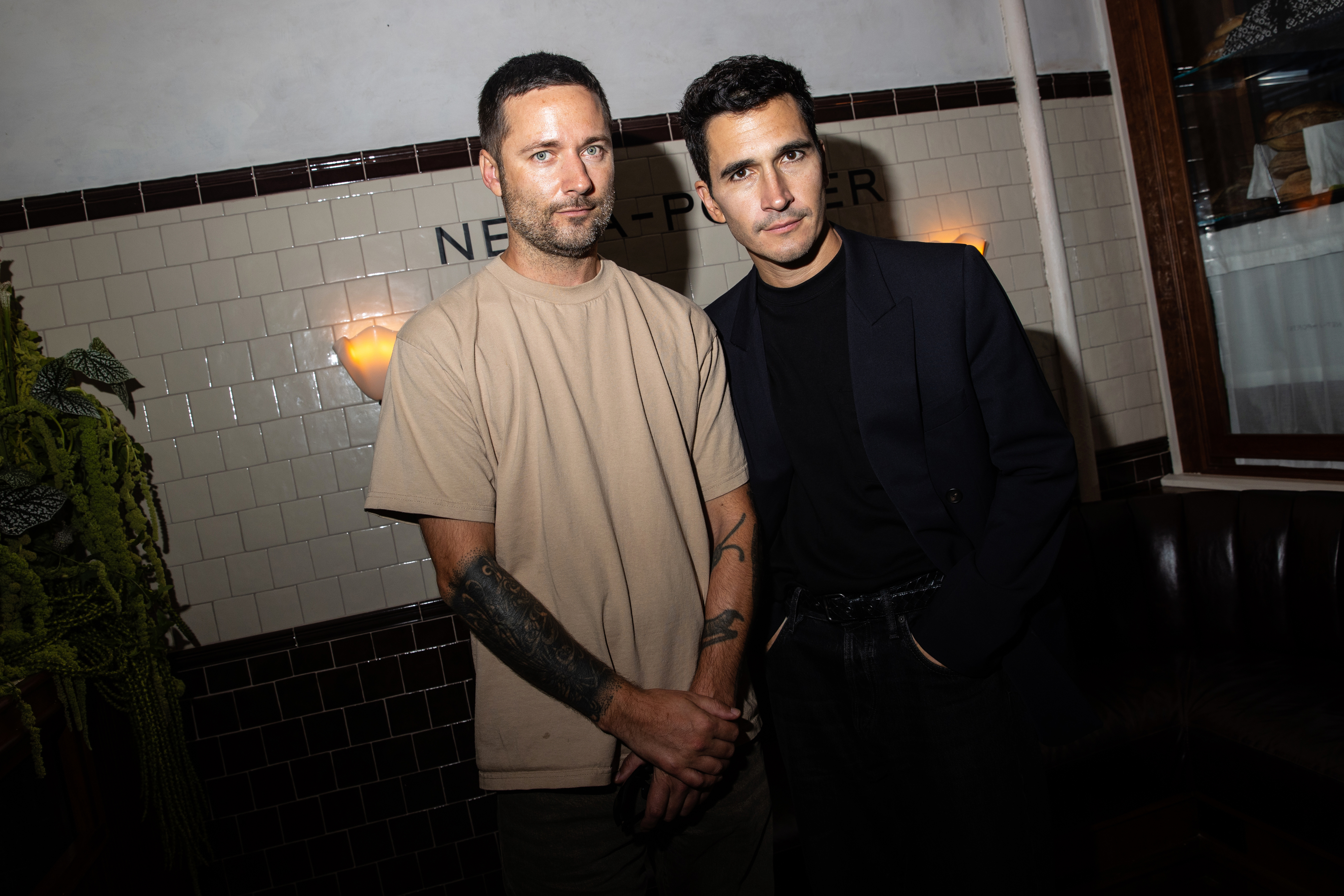 Jack McCollough and Lazaro Hernandez at the Net-a-Porter New York Fashion Week Cocktail Party