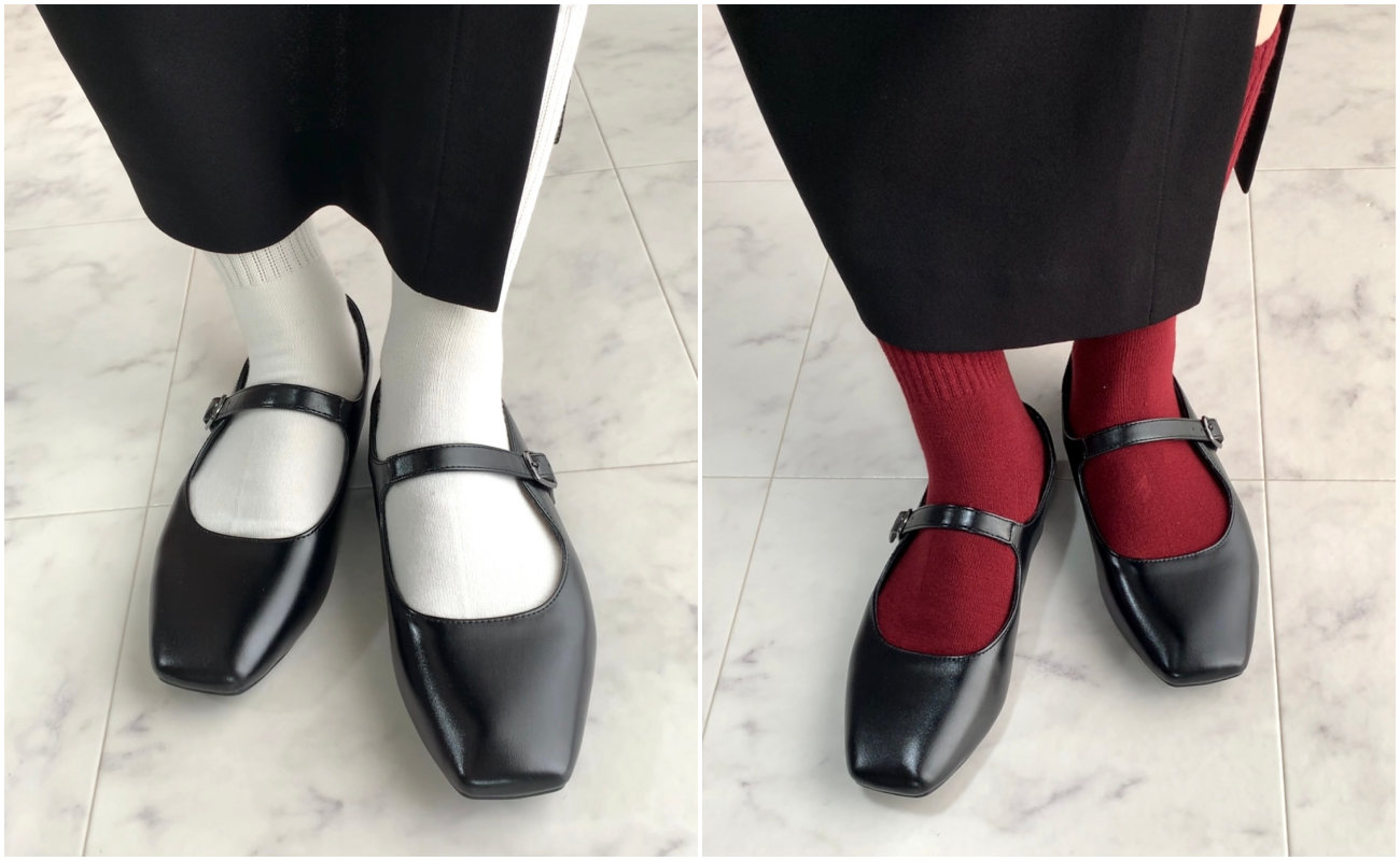 GU（ジーユー）の歩きやすくてかわいいシューズ「ワンストラップシューズ」