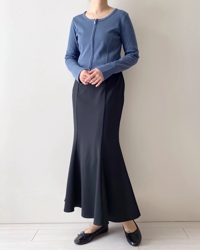 GU（ジーユー）のオススメのトップス「リブダブルジップカーディガン（長袖）Q」