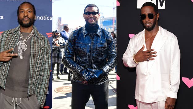 Three male celebrities at separate events: one in a casual hoodie, another in a shiny blue jacket, and one in a stylish pink suit