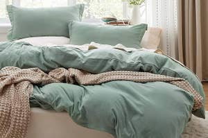 sage green bedding set