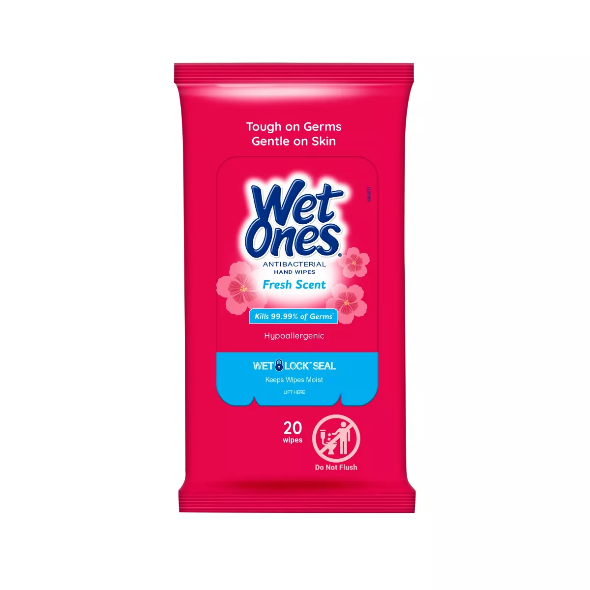 the packet of wipes