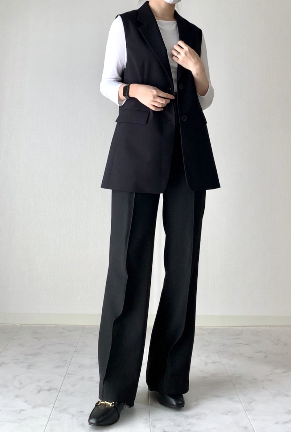 GU(ジーユー)のおすすめのレディースアイテム「オーバーサイズテーラードベスト」