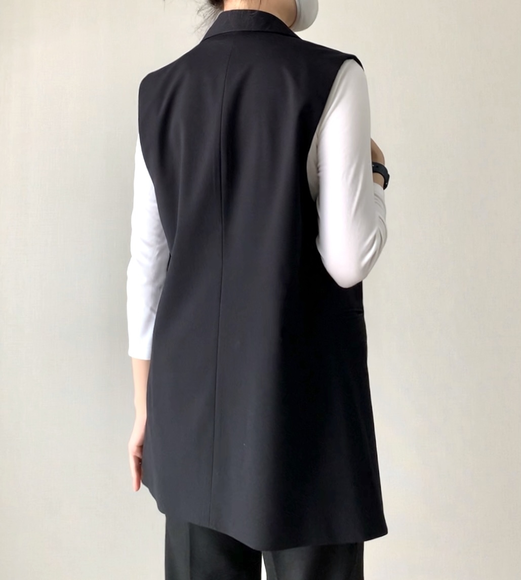 GU(ジーユー)のおすすめのレディースアイテム「オーバーサイズテーラードベスト」