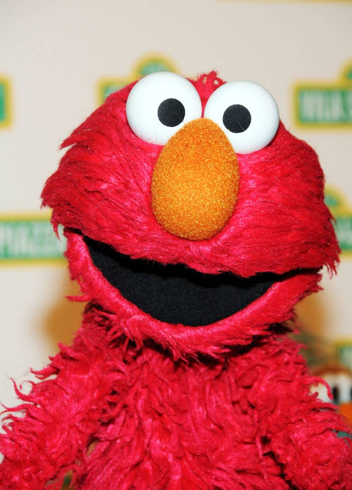 Close-up of Elmo from Sesame Street
