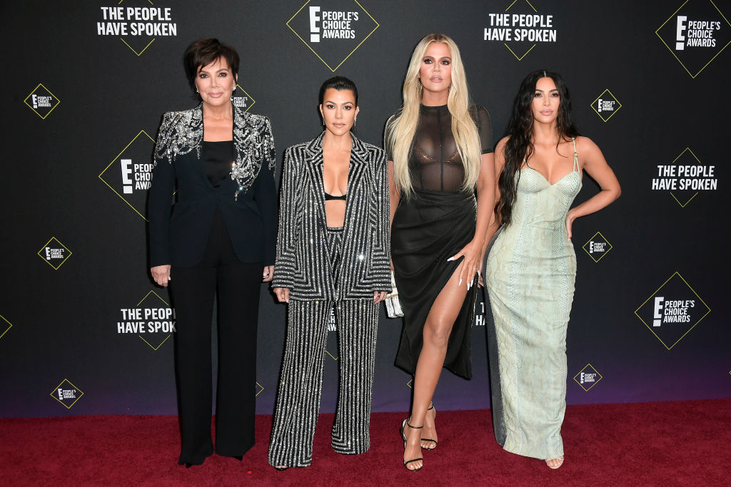 Kris Jenner, Kourtney, Khloé, and Kim Kardashian on the red carpet