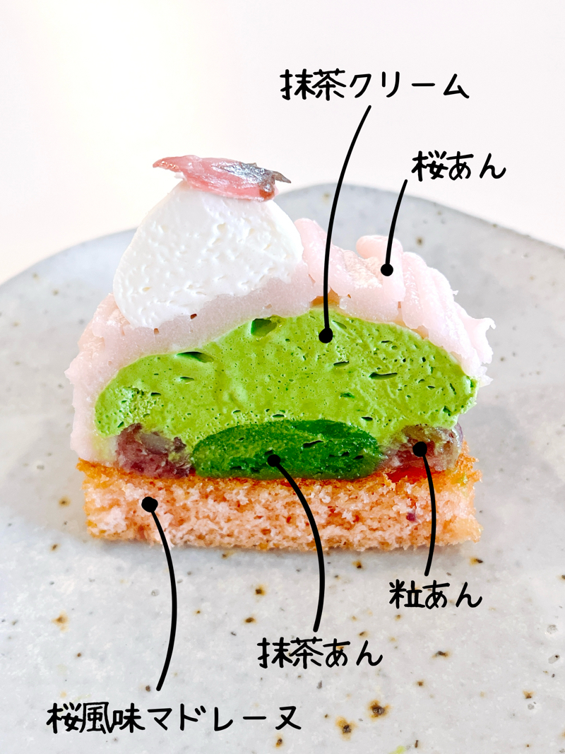 銀座コージーコーナーのオススメのスイーツ「さくらと抹茶のモンブラン」