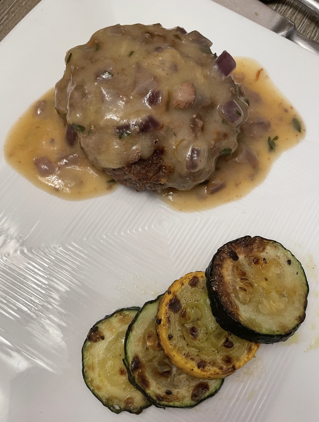 Meatloaf and squash