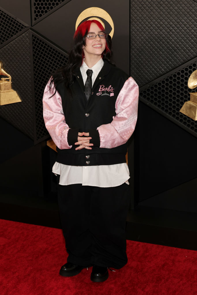 Billie Eilish on the Grammys red carpet
