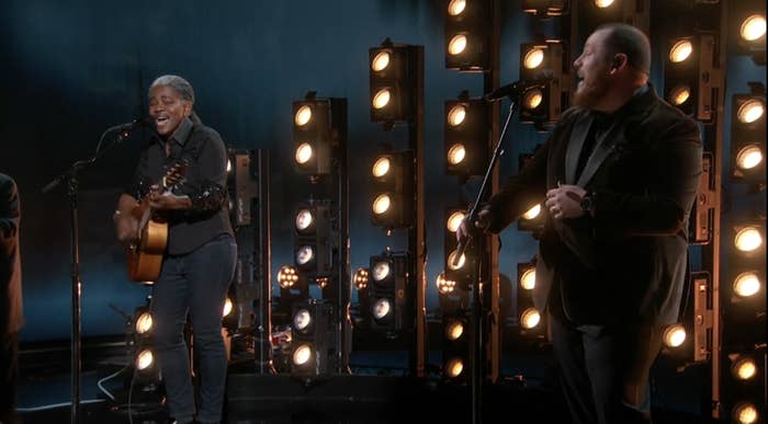 Tracy Chapman and Luke Combs onstage