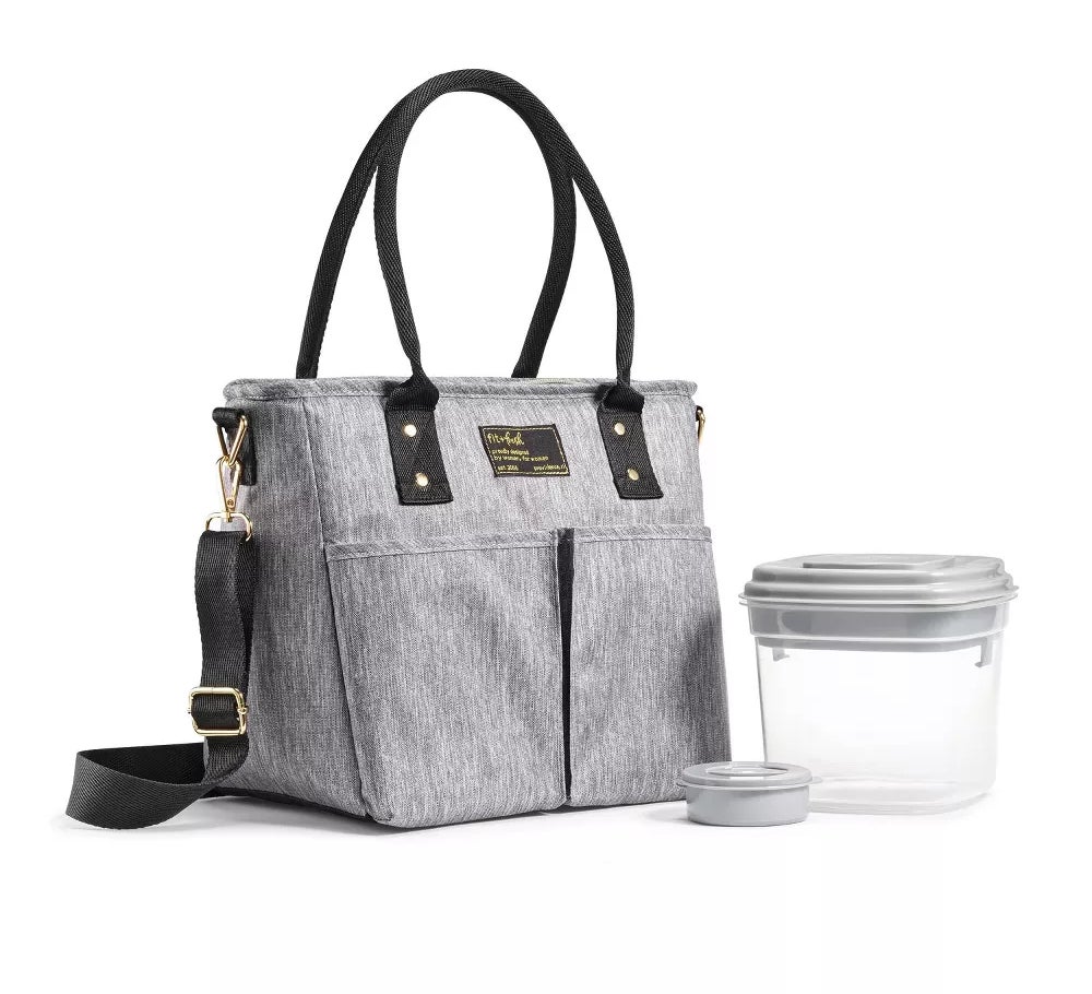 The lunch tote in the color Steel