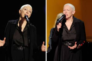 annie lennox performing at the 2024 grammys