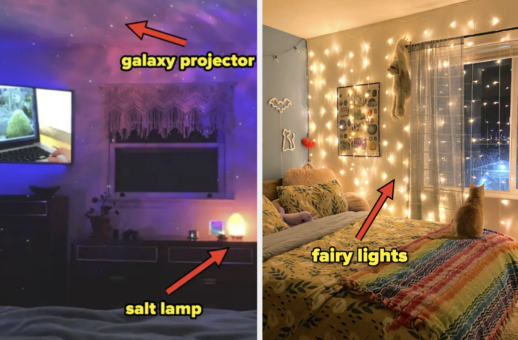 Rooms with decorative lights