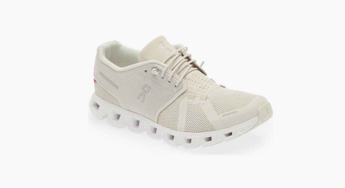 On Cloud Running Shoe In Sand/pearl At Nordstrom Rack in White