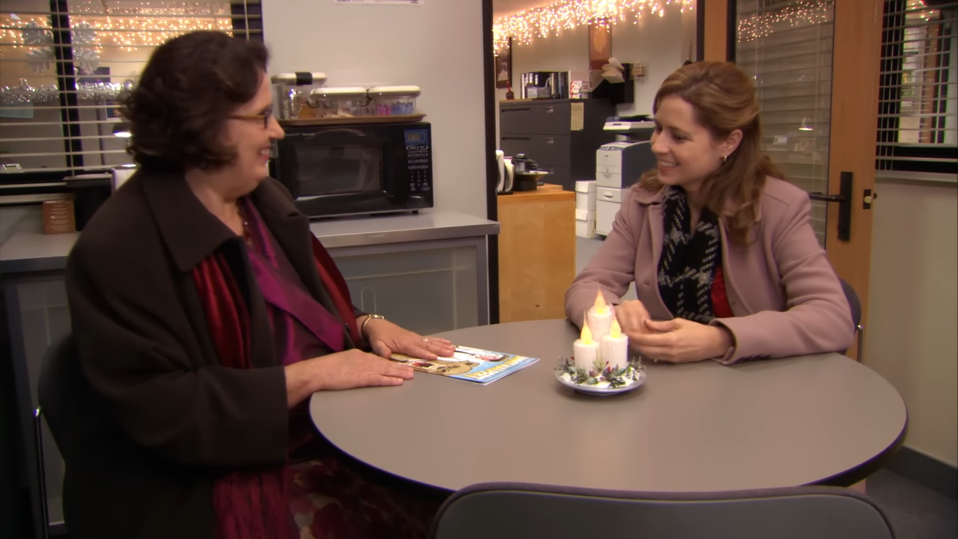 Pam and Phyllis from &quot;The Office&quot; are sitting together