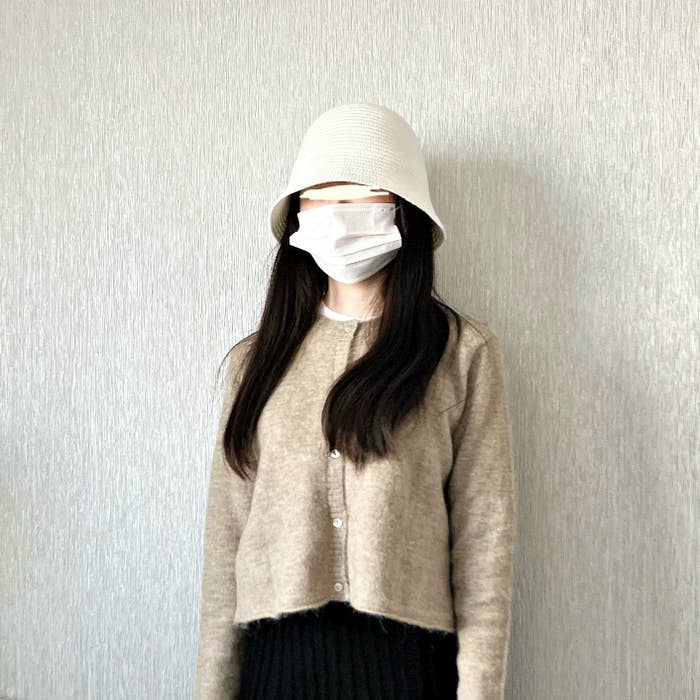 GU(ジーユー)のおすすめ帽子「ニットバケットハット」