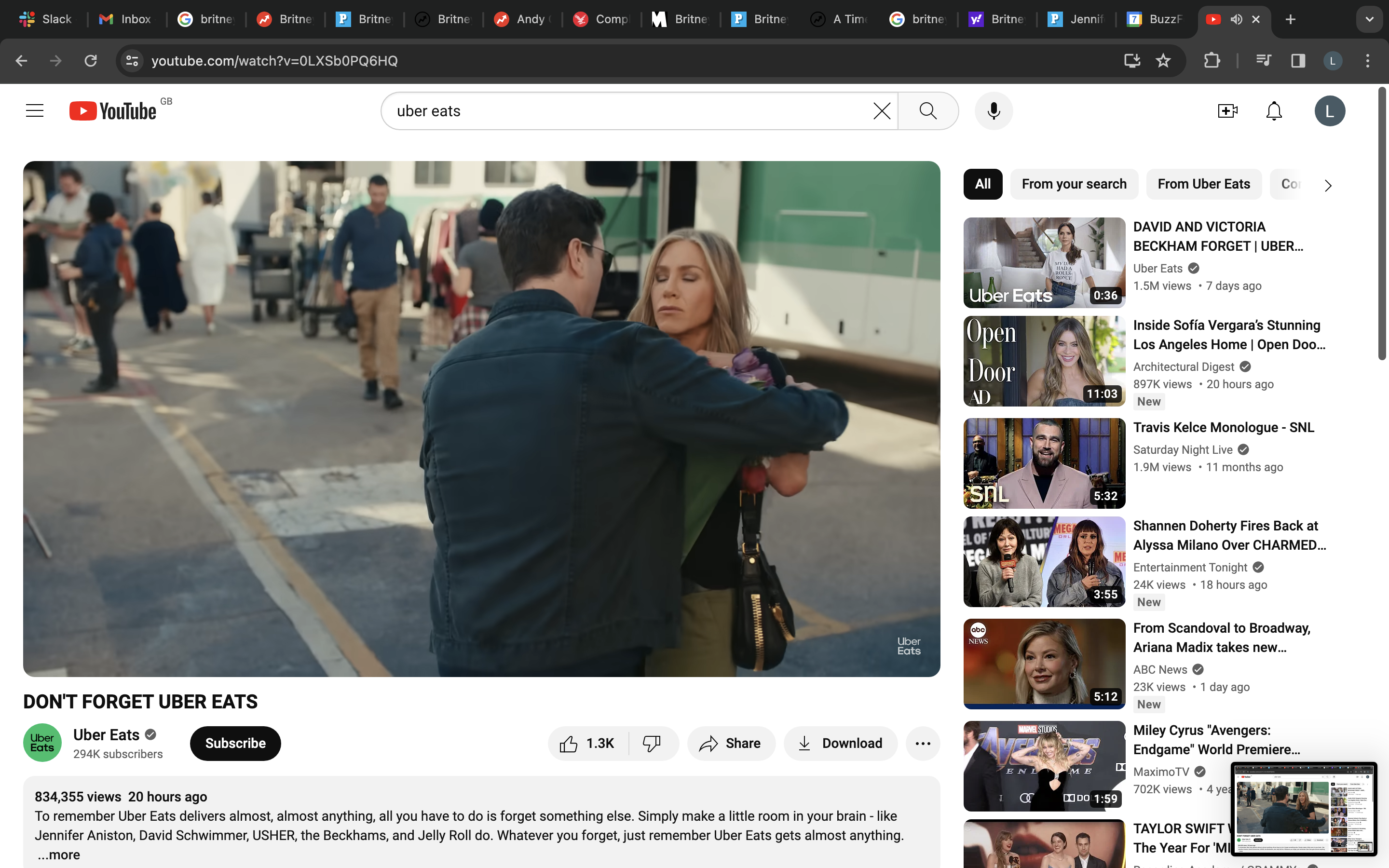 Jennifer Aniston, David Schwimmer Super Bowl Commercial