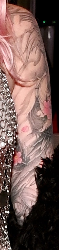 Closeup of Megan Fox&#x27;s tattoo