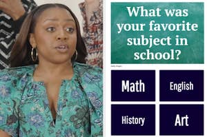 Quinta side by side question about favorite school subject