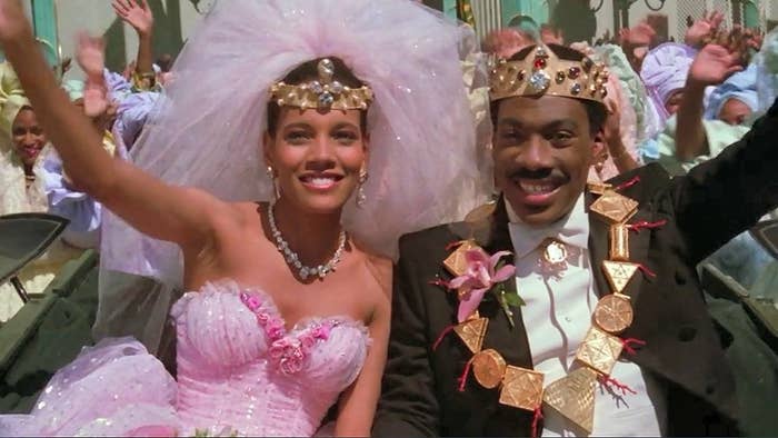Eddie Murphy and Shari Headley in &quot;Coming to America&quot;