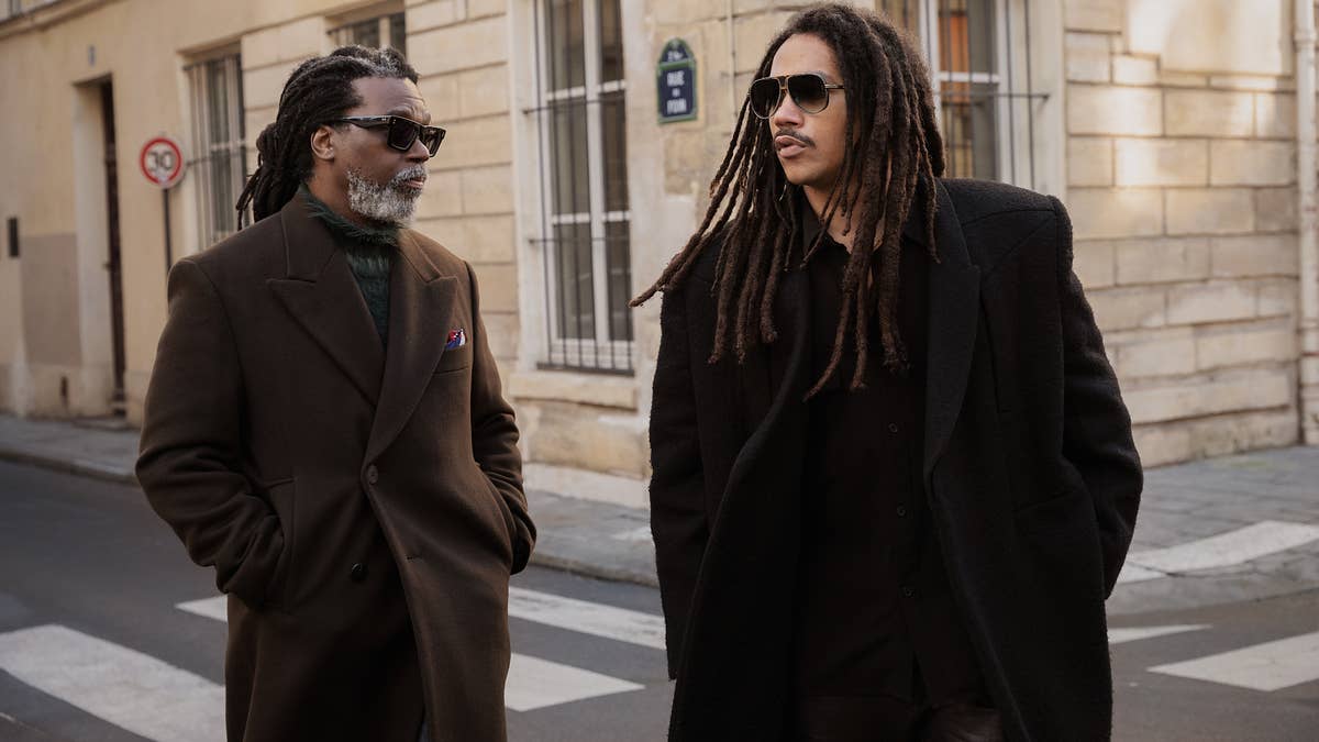 Photographer Alfredo Bosco captures the father-son duo out and about in the Le Marais area of Paris.