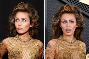 Miley looks confused