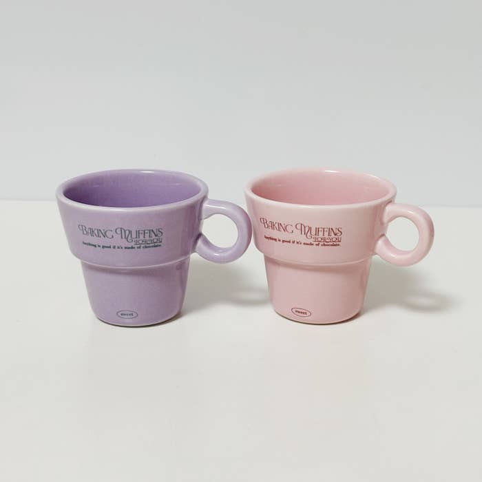 3COINSのおすすめのマグカップ「マグカップ2個セット / バレンタイン」