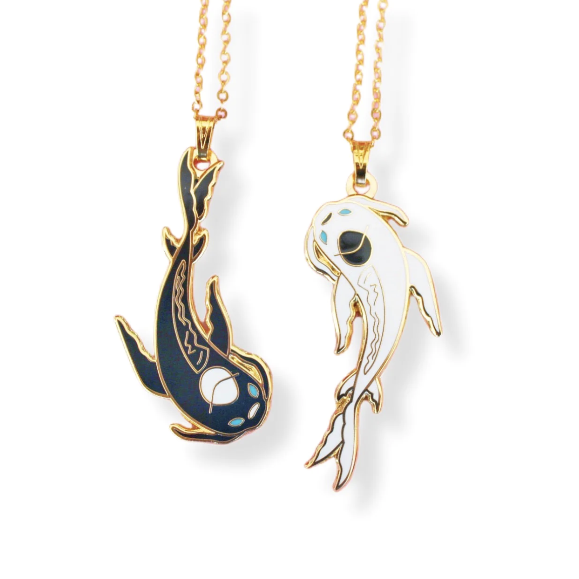 Koi Fish spirits as necklace charms