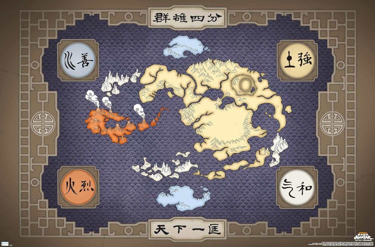Map of the Avatar Nations