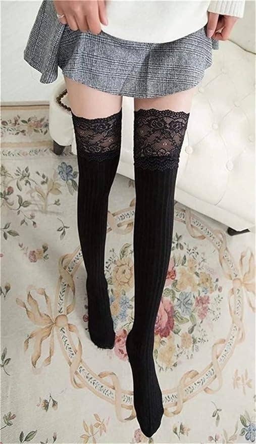Cozi Thigh High Cable Knit Socks  Cable knit socks, High knee boots  outfit, Warm outfits