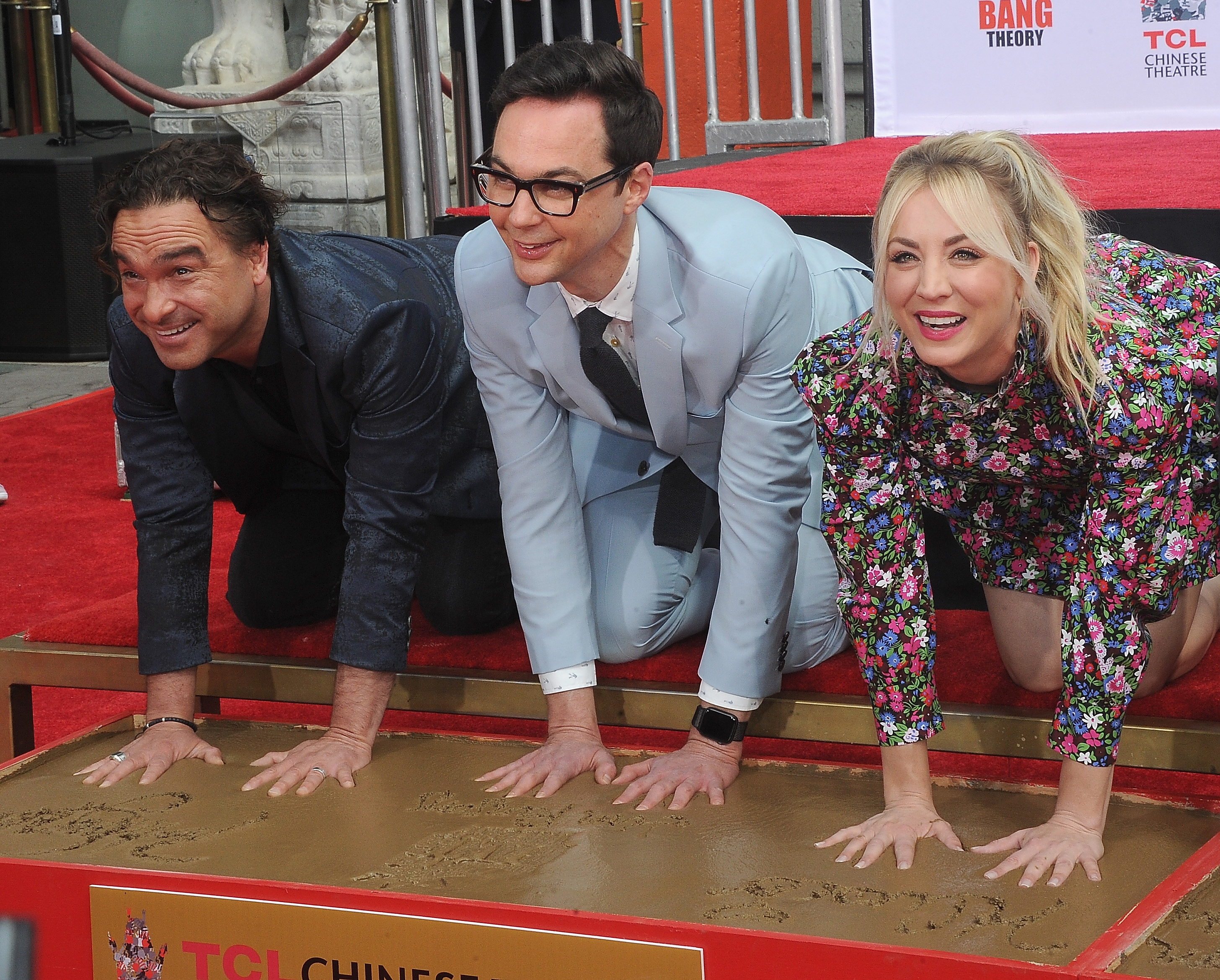 The cast of &quot;The Big Bang Theory&quot; on the Hollywood Walk of Fame