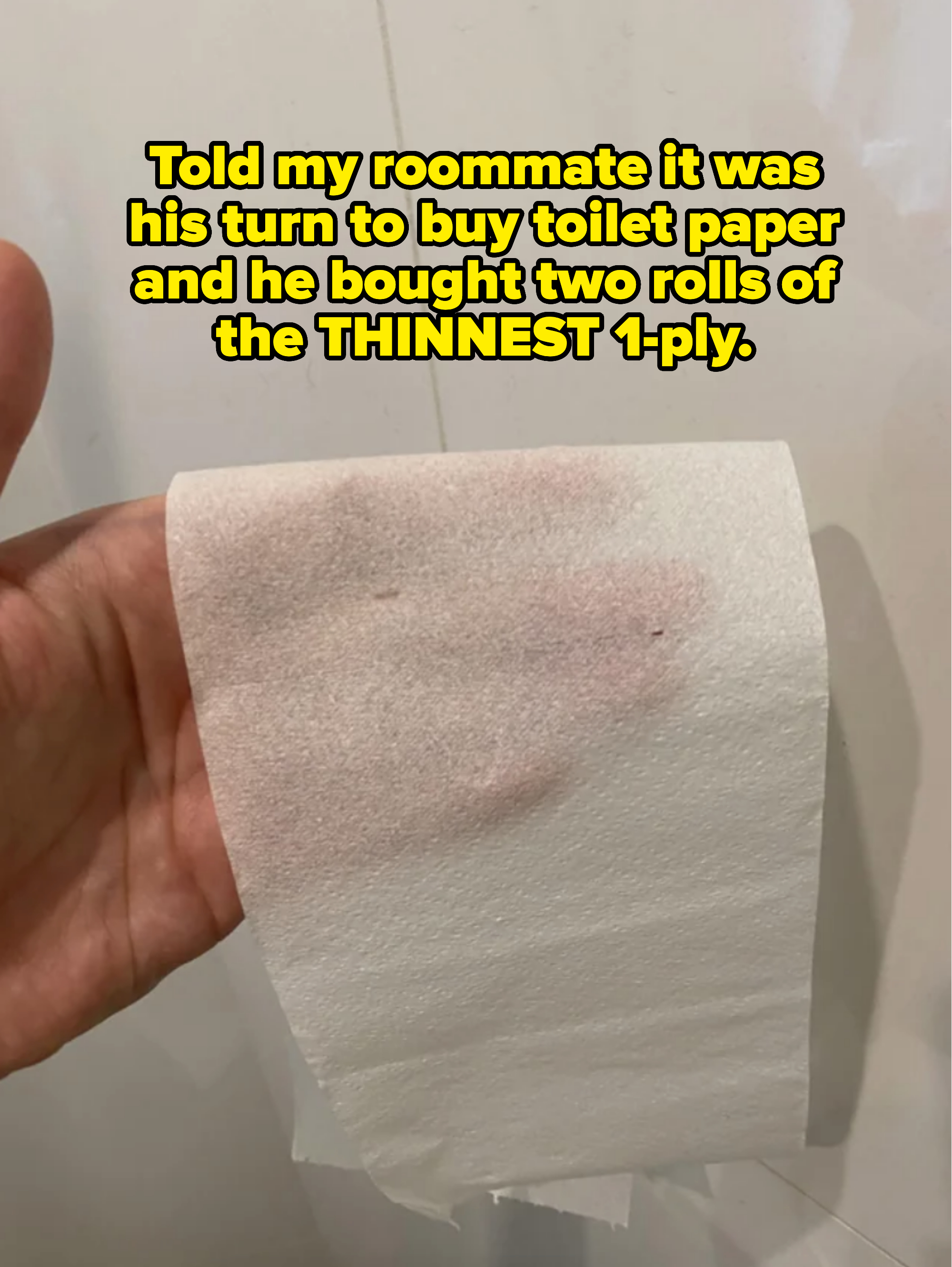 the thinest toilet paper