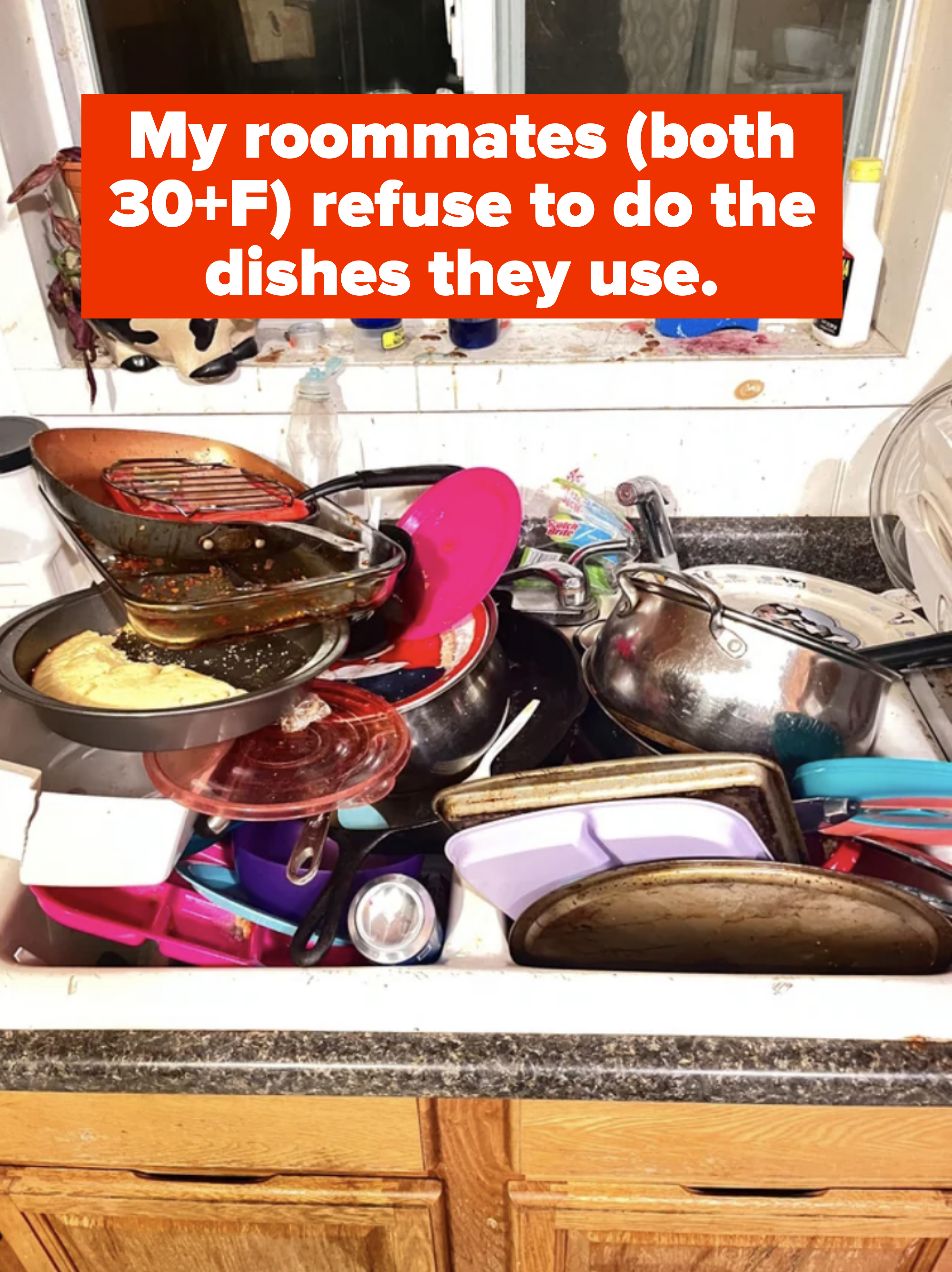 sink full of dirty dishes