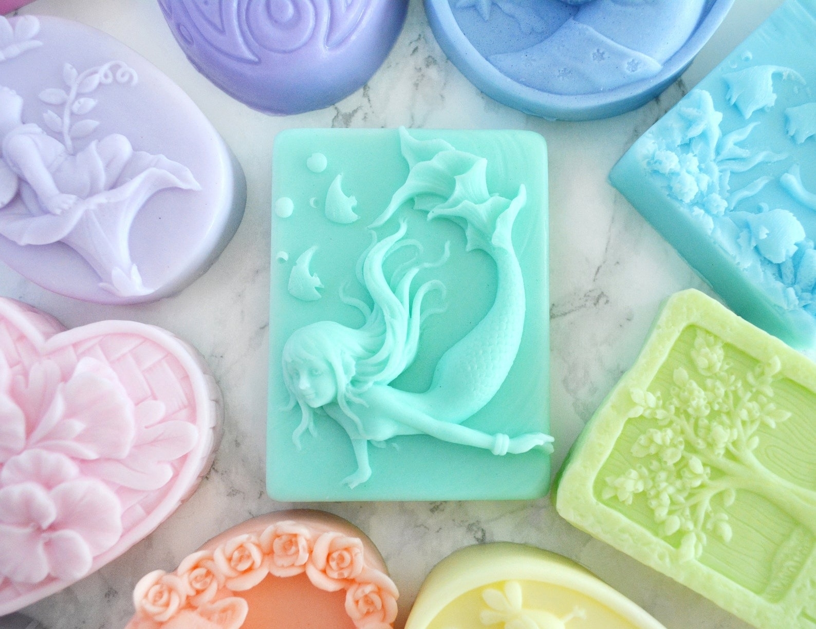 the teal mermaid soap